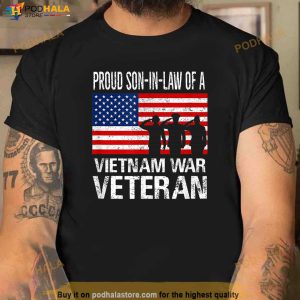 Proud Son In Law Vietnam War Veteran Matching Father In Law Shirt 2