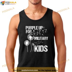 Purple Up For Military Kids Month Of The Military Child Shirt 2