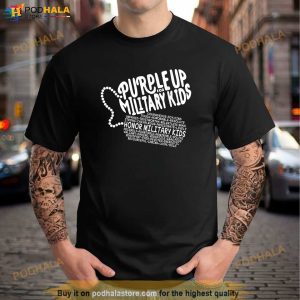 Purple Up For Military Kids Shirt Month Of The Military Child Gift 2