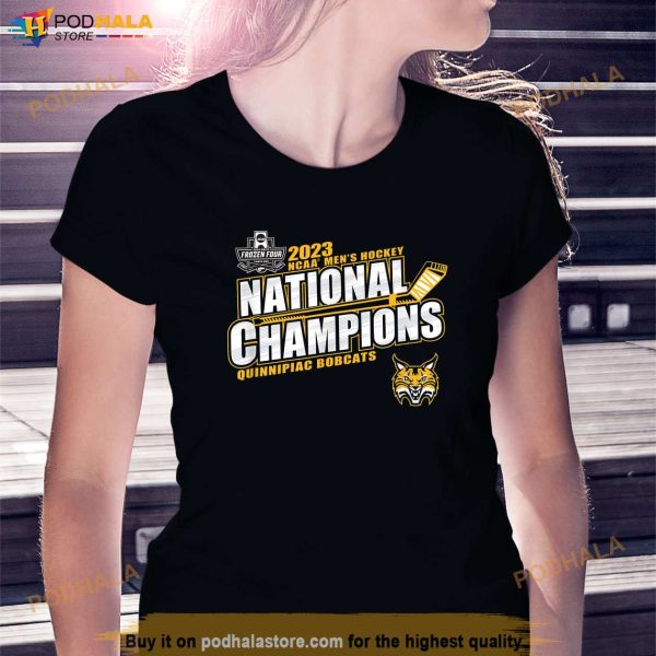 Quinnipiac Bobcats National Champs 2023 Ice Hockey Shirt