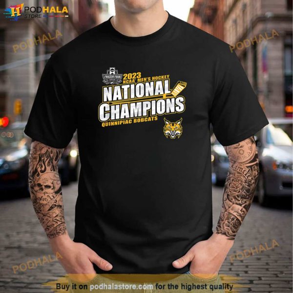 Quinnipiac Bobcats National Champs 2023 Ice Hockey Shirt
