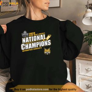 Quinnipiac Bobcats National Champs 2023 Ice Hockey Shirt 3