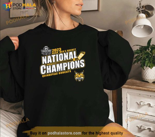 Quinnipiac Bobcats National Champs 2023 Ice Hockey Shirt