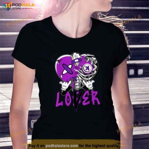 Racer Purple 5s Tee To Match Loser Lover Heart 5 Racer Blue Shirt