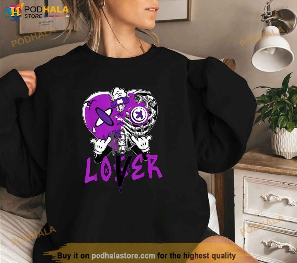 Racer Purple 5s Tee To Match Loser Lover Heart 5 Racer Blue Shirt