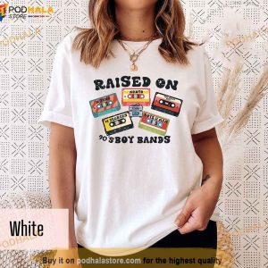 Raised On 90s Boy Bands Shirt, Vintage 90s Band Tee, Cassette Tapes Shirt