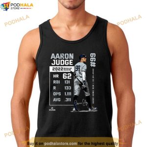 Record 62 Aaron Judge New York Mlbpa Shirt Womens Yankee Shirt 2