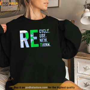 Recycle Reuse Renew Rethink Earth Day Recycling 2023 Shirt 3