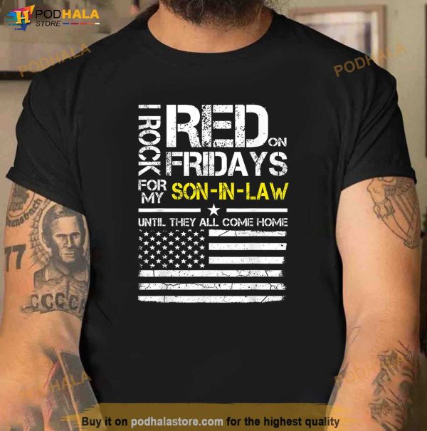 Red Friday Father In Law Gift Wear Red For My SonInLaw Shirt