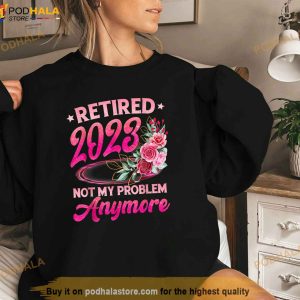 Retired 2023 Shirt Retirement Gifts for Women 2023 Cute Pink Shirt