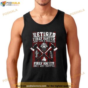 Retired Firefighter Gift For Retirement Firemen Dad Grandpa Shirt 3