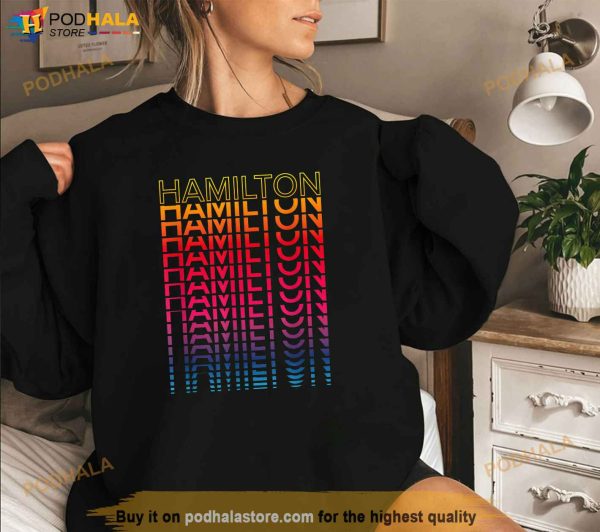 Retro Colorful City Nostalgic Hamilton Shirt