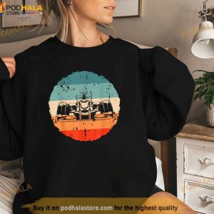 Retro Vintage Formula Racing Lovers Silhouette Race Car Fan Shirt 3