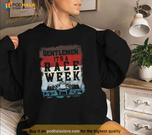 Retro vintage Gentlemen its a Race Week Formula Racing Fan Shirt