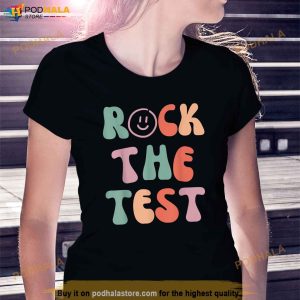 Rock The Test Testing Day Motivational Teacher Student Vintage Shirt