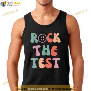 Rock The Test Testing Day Motivational Teacher Student Vintage Shirt 3