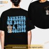 Running on Bluey and Iced Coffee 2 Side Shirt, Bluey Shirt, Coffee Lover Shirt