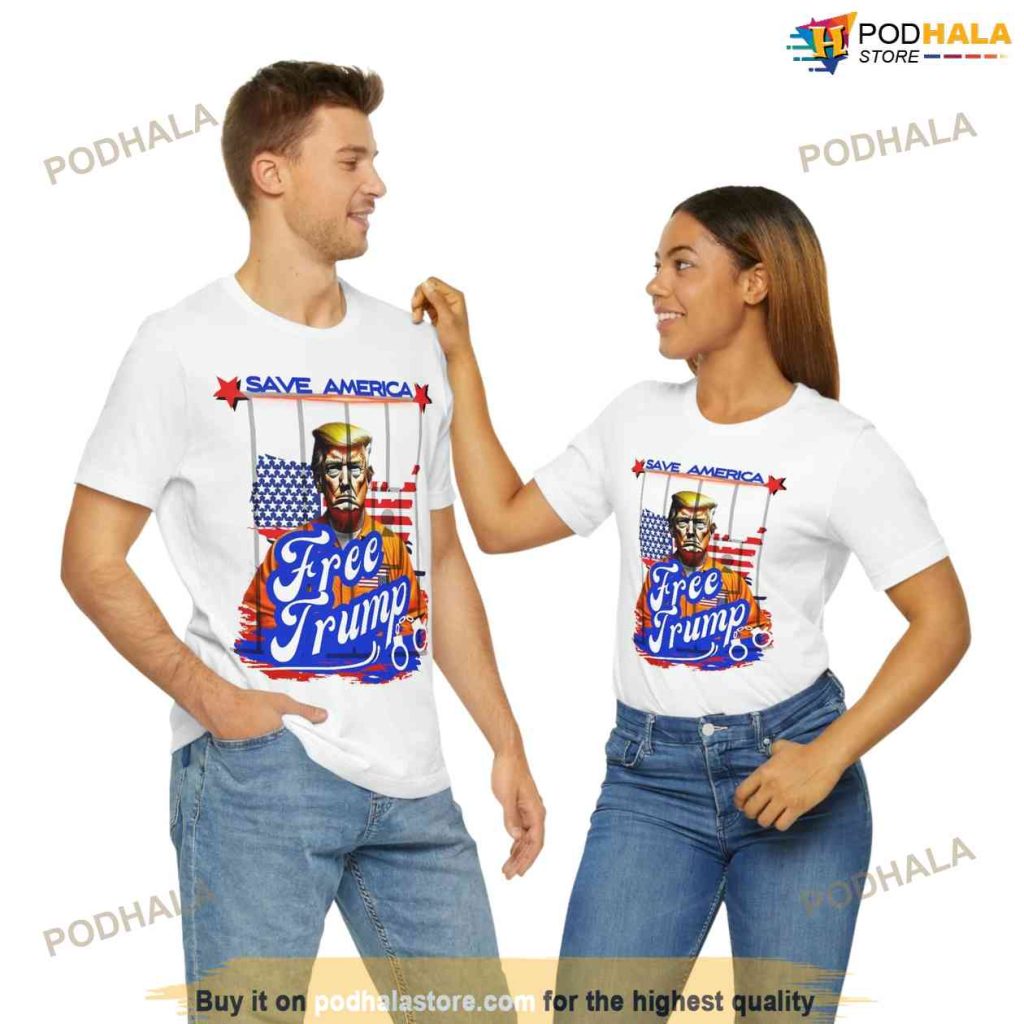Save America Free Trump T-Shirt, Trump 2024 Republican Shirt
