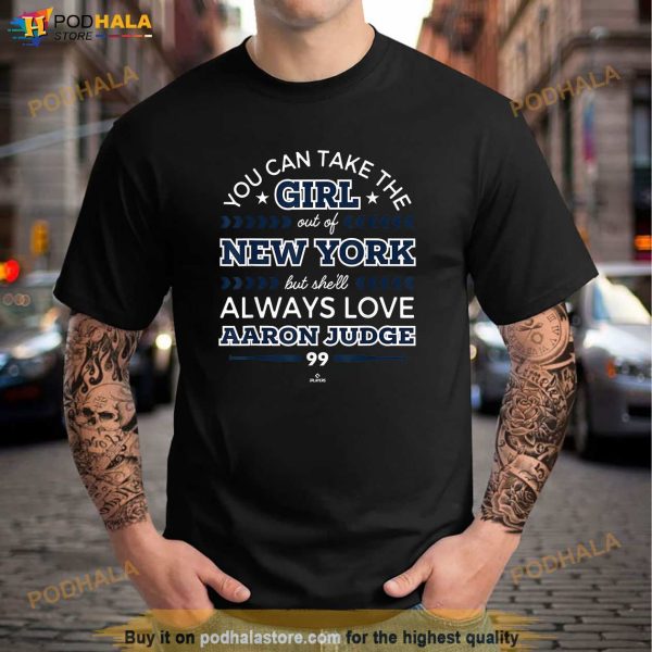 Shell Always Love Aaron Judge New York MLBPA Shirt, Womens Yankee Shirt