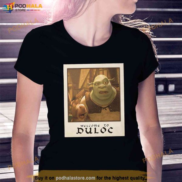 Shrek Welcome To Duloc Shrek And Donkey Polaroid Shrek Slut Shirt