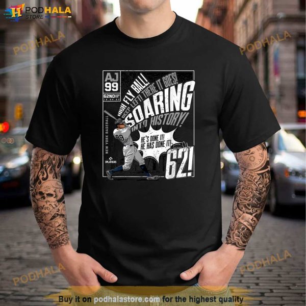 Soaring Into History Aaron Judge New York MLBPA Shirt