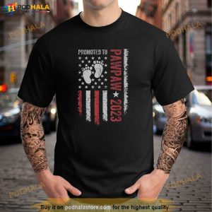 Soon To Be Pawpaw New Dad Promoted To Daddy 2023 Shirt 3