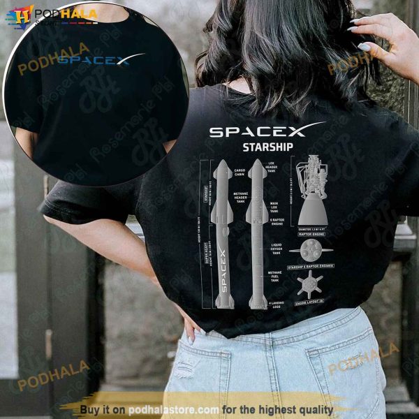 SpaceX Starship Shirt, Starship Flight Test Shirt, Elon-Musk SpaceX Shirt