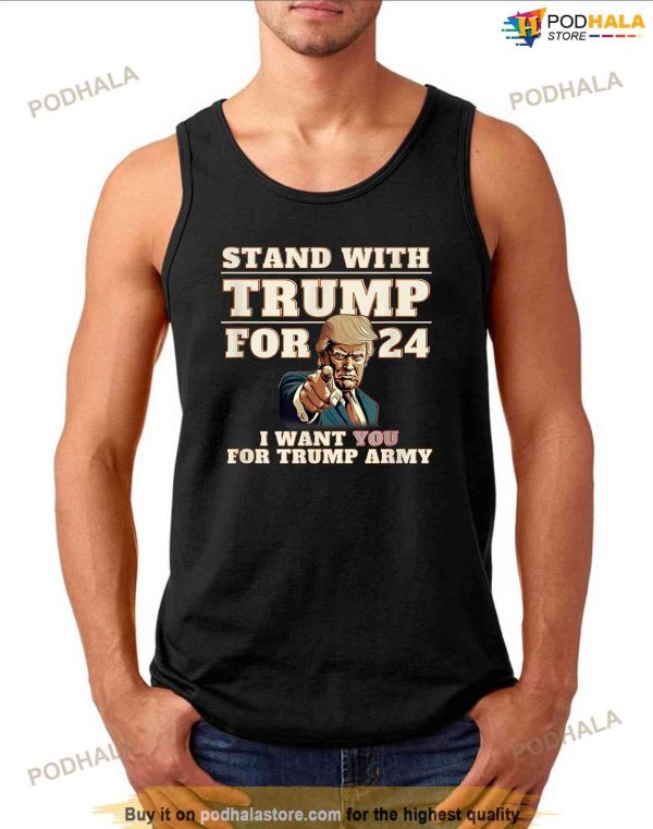 Stand With Trump 2024 Trump Army MAGA Shirt
