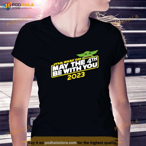 Star Wars Day May the 4th Be With You 2023 Logo Grogu Shirt, Movie Gift For Fans