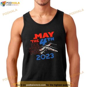 Star Wars Day May The 4th Be With You 2023 Xwing Fighter Shirt Movie Gift For Fans 3