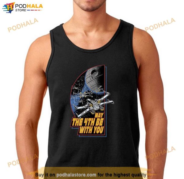 Star Wars Day May the 4th Be With You Vintage Space Battle Shirt, Movie Gift For Fans