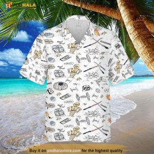 Star Wars Hawaiian Shirt Aloha Short Sleeve Shirt Summer Button Up Shirt 3