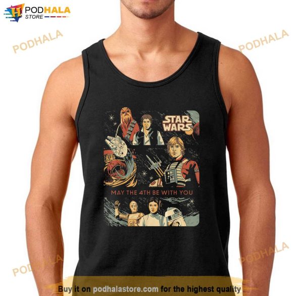 Star Wars May the 4th Be With You Classic Vintage Art Shirt, Movie Gift For Fans