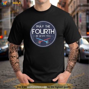 Star Wars May The Fourth Be With You Lightsaber Clash Poster Shirt Movie Gift For Fans 2
