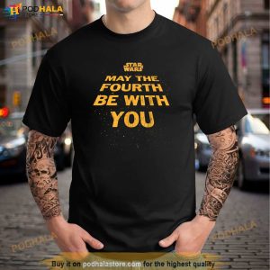Star Wars May The Fourth Be With You Tilted Logo Poster Shirt Movie Gift For Fans 2
