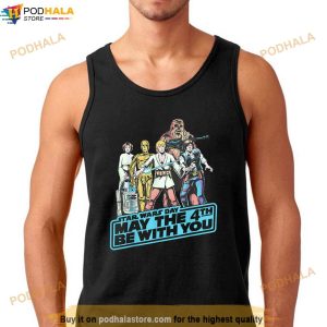 Star Wars May The Fourth Group Shot Retro Poster Shirt Movie Gift For Fans 3