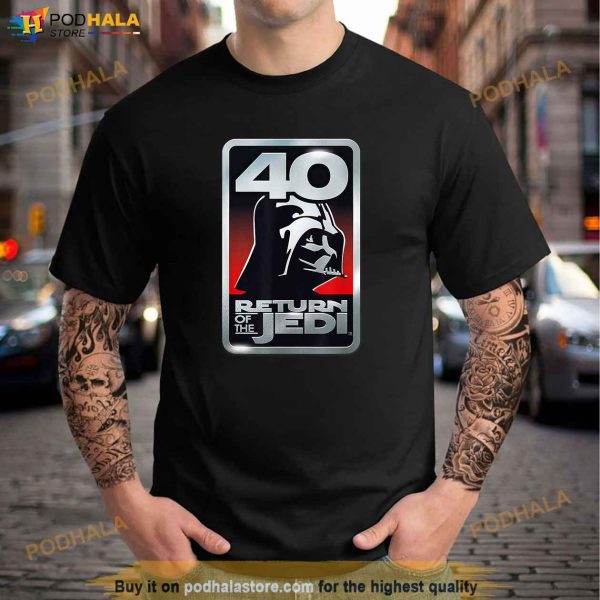 Star Wars Return of the Jedi 40th Anniversary Vader Logo Shirt