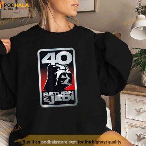 Star Wars Return Of The Jedi 40th Anniversary Vader Logo Shirt 3