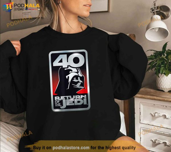 Star Wars Return of the Jedi 40th Anniversary Vader Logo Shirt