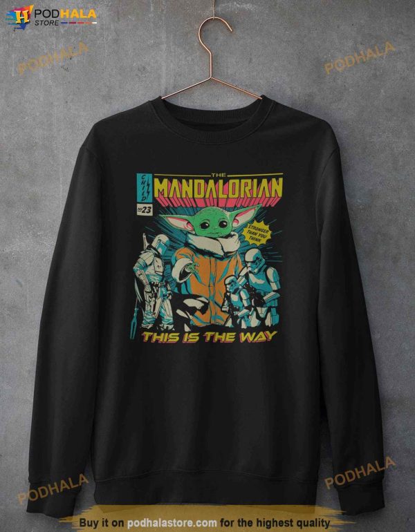 Star Wars The Mandalorian Comic Book Cover Sweatshirt, This Is The Way Shirt