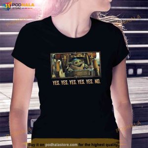 Star Wars The Mandalorian Season 3 Grogu In Ig12 Yes Yes No Shirt 3