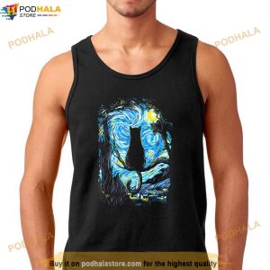 Starry Night Cat Van Gogh Cat Shirt 2