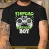 Stepdad of Birthday Boy Matching Video Game Birthday Party Shirt