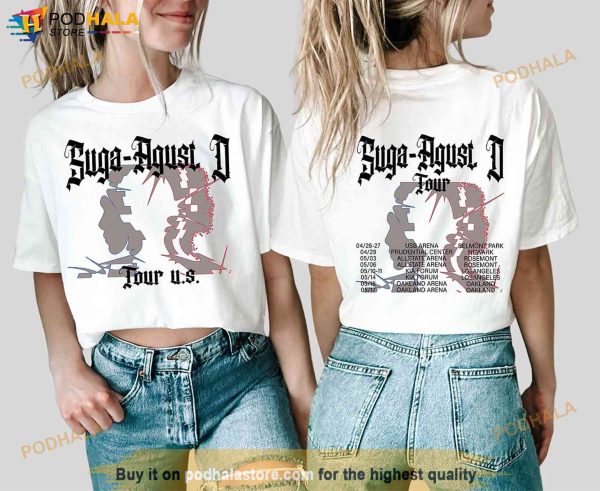 Suga Agust D World Tour 2023 Unisex Shirt, Suga Concert Shirt, Agust D Merch