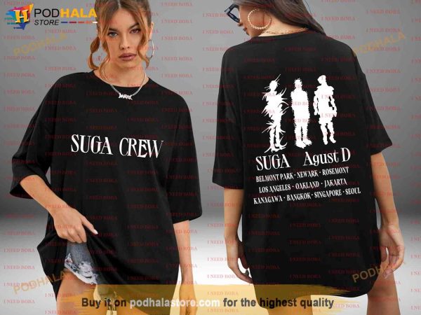 Suga Crew Shirt, August D D Day Merch Kpop Fan Merch
