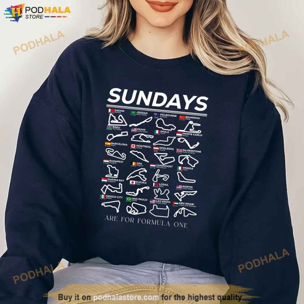 Sundays Are For F1 Shirt Racing Inspired Clothing F1 Shirt, Formula One Tee