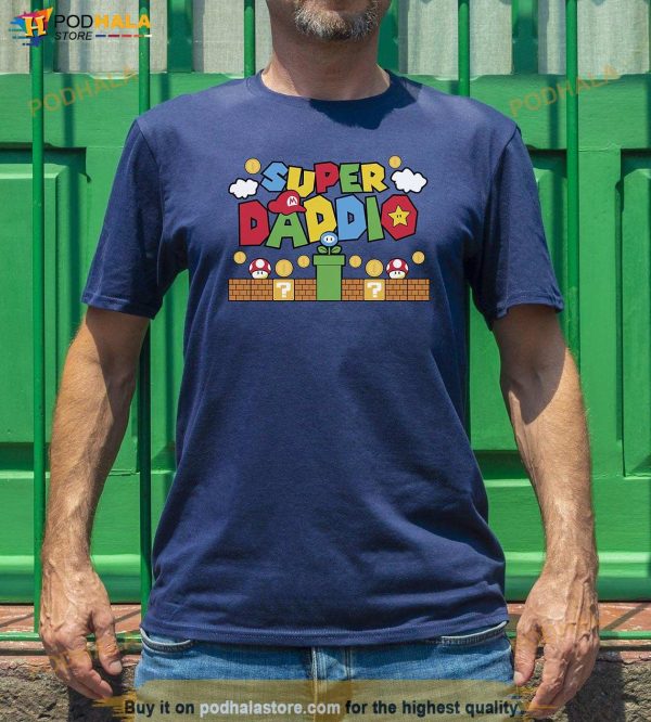Super Daddio Gamer Shirt, Super Dad Shirt, Fathers Day Gift Funny Shirt