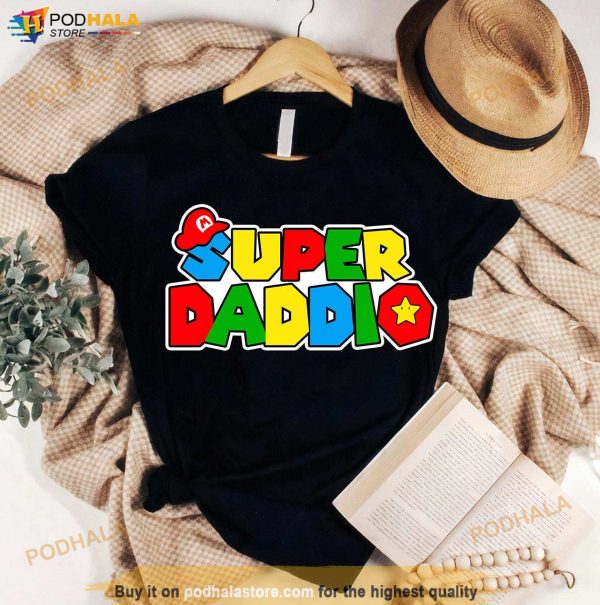Super Daddio Shirt, Gamer Daddy Shirt, Matching Super Daddio Fathers Day Gift