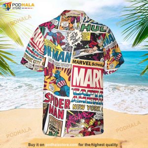 Superhero Hawaii Shirt Marvel Superhero Aloha Vibe Hawaiian 3d Shirt For Fans 2