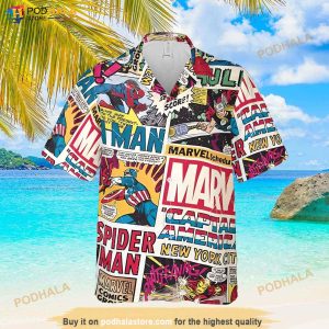 Superhero Hawaii Shirt Marvel Superhero Aloha Vibe Hawaiian 3d Shirt For Fans 3